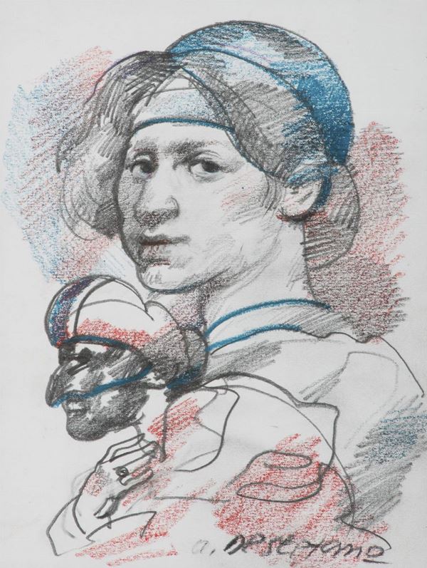 PASTELLO FIGURA DI ARMANDO DI STEFANO