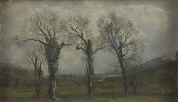 DIPINTO PAESAGGIO DI ANTONIO ASTURI