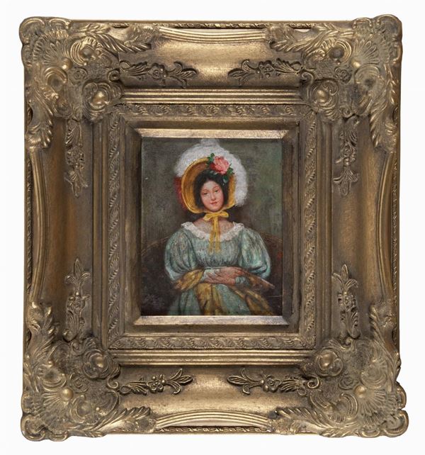 DIPINTO RITRATTO DI FANCIULLA