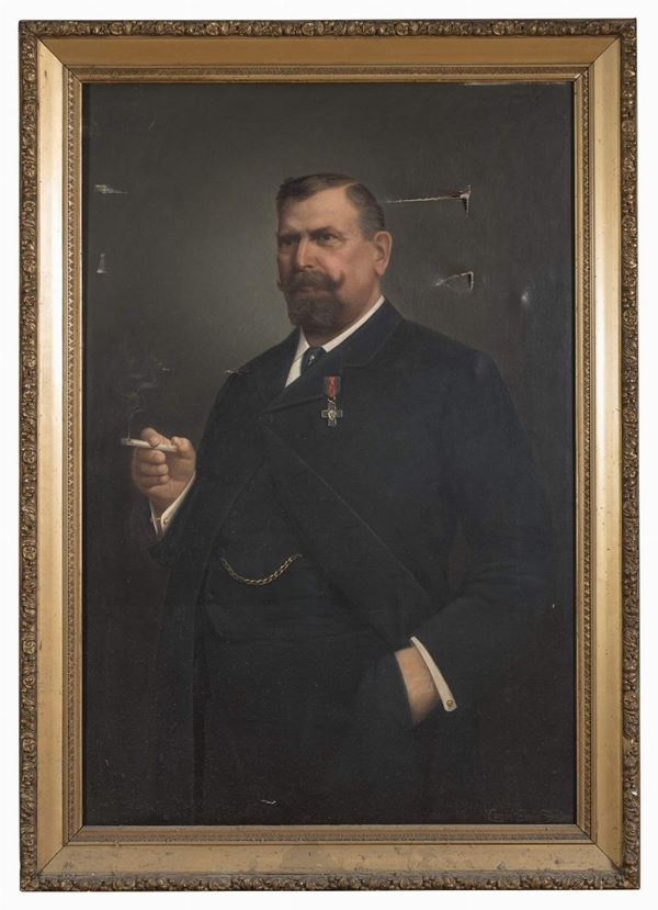 DIPINTO RITRATTO DEL PITTORE ENRICO SCIFONI
