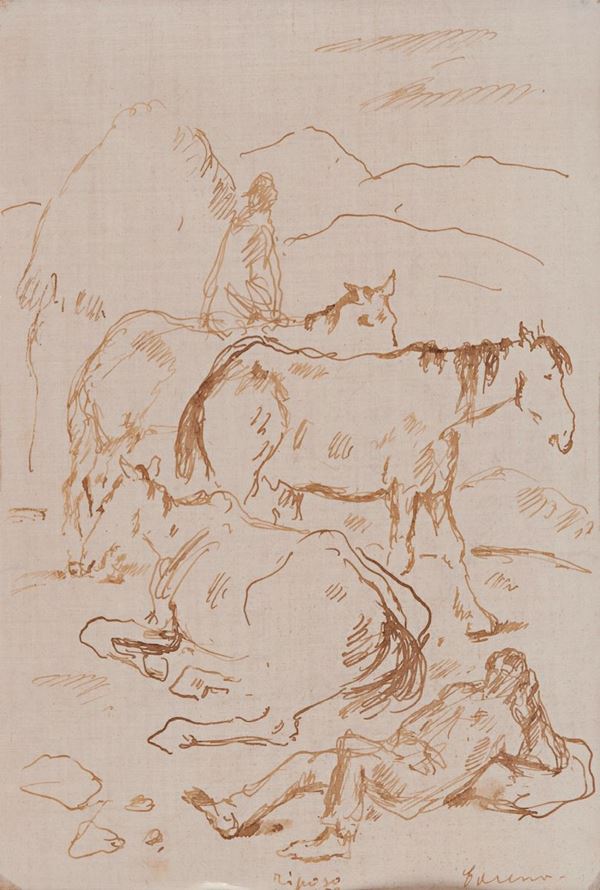 DISEGNO F.TO FELICE CARENA 1958