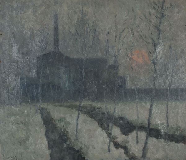 PAESAGGIO INVERNALE DI LINO BIANCHI BARRIVIERA