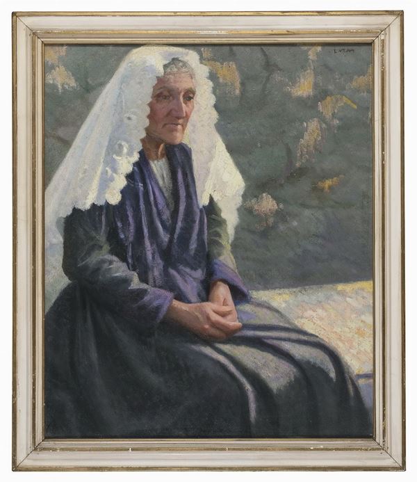 DIPINTO VECCHIA DI LUCIA VELLA