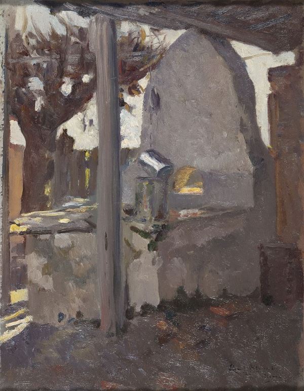 DIPINTO FONTANILE DI RENATO BERARDI