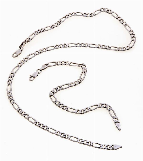 PARURE DI GIROCOLLO E BRACCIALE IN ARGENTO