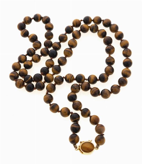 COLLANA DI PERLE OCCHIO DI TIGRE