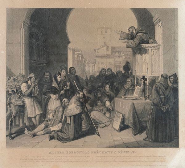 QUATTRO STAMPE DI GENERE SPAGNOLO