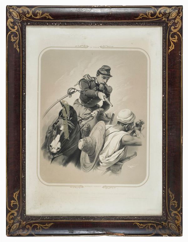 QUATTRO LITOGRAFIE DA HORACE VERNET