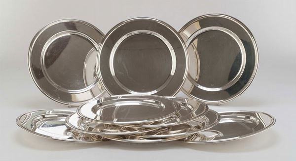 DIECI SOTTOPIATTI IN SILVERPLATED, ZANETTA ITALIA
