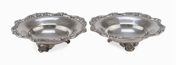 COPPIA DI VASCHETTE IN SILVERPLATED, REGNO UNITO