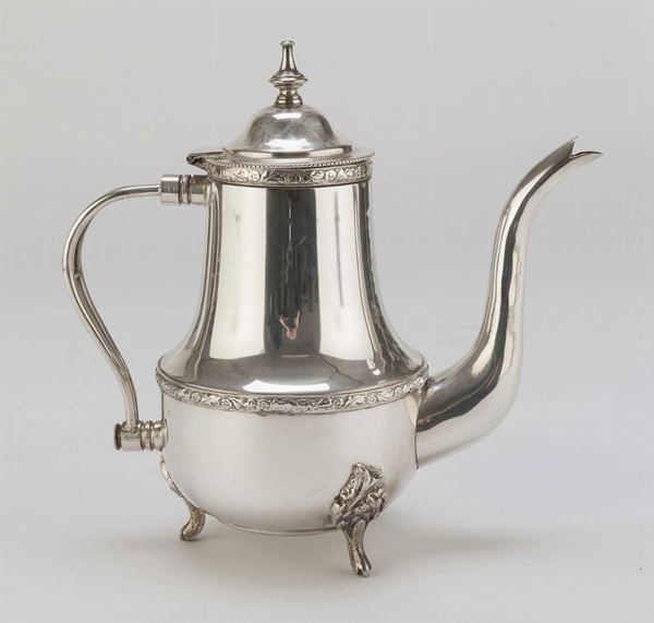 TEIERA IN SILVERPLATED, PROBABILMENTE ARABA