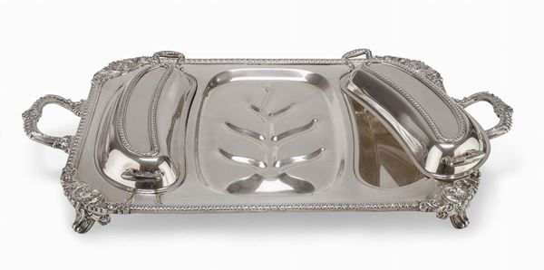 VASSOIO DA ARROSTO IN SILVERPLATED