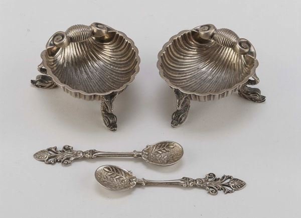 DUE SALIERE IN ARGENTO, MESSULAM MILANO