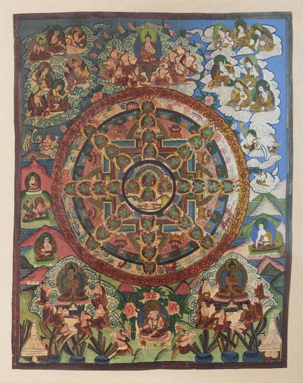 TANKA IMMORTALI DI SCUOLA TIBETANA