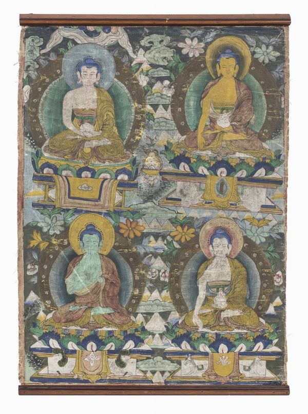 THANKA TIBETANA DI SCUOLA CINESE
