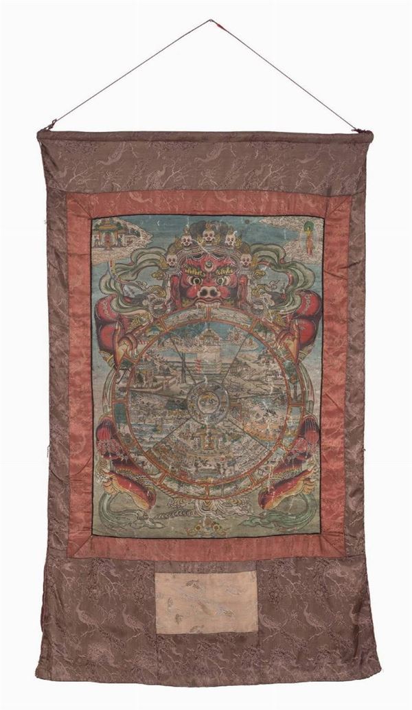 THANKA TIBETANA DEL XIX SECOLO