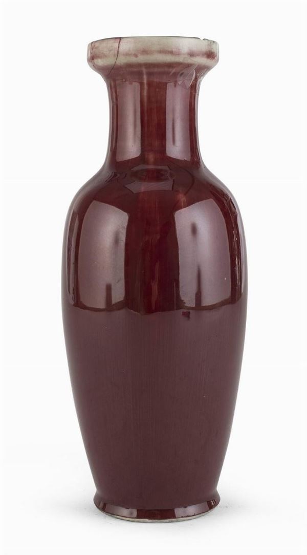 VASO AD INVETRIATURA ROSSA, CINA
