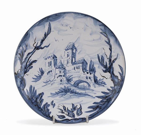 PIATTINO IN MAIOLICA, SAVONA