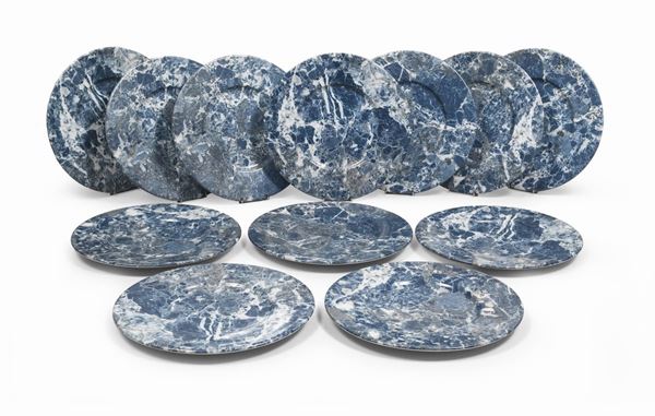 DODICI SOTTOPIATTI IN CERAMICA, ESTE