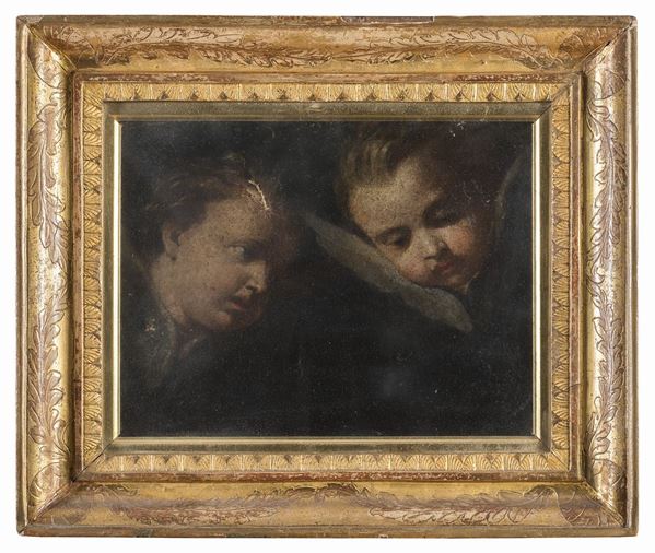 DIPINTO CHERUBINI DI PITTORE DEL SETTECENTO