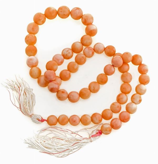 COLLANA  DI CORALLO ROSA