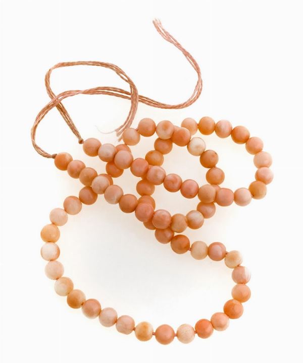 COLLANA DI CORALLO ROSA