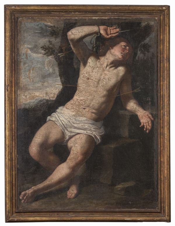 DIPINTO SAN SEBASTIANO DI SEGUACE DI FRANCESCO ALBANI