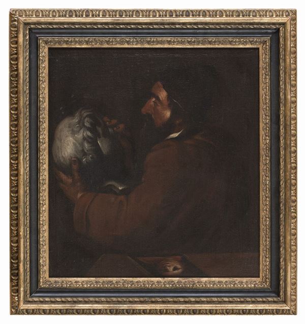 DIPINTO ALLEGORIA DEL TATTO, DA RIBERA