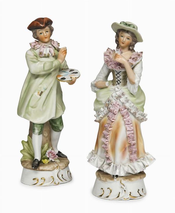 COPPIA DI FIGURINE IN PORCELLANA