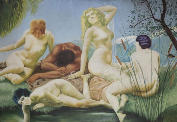 GRANDE DIPINTO LE NINFEE DEL 1934