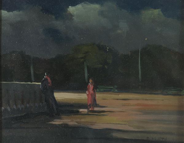 DIPINTO NOTTURNO DI RENATO NATALI