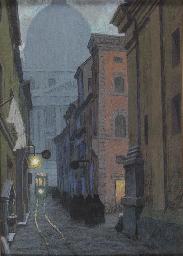 DIPINTO ROMA DI GIOVAN BATTISTA CREMA