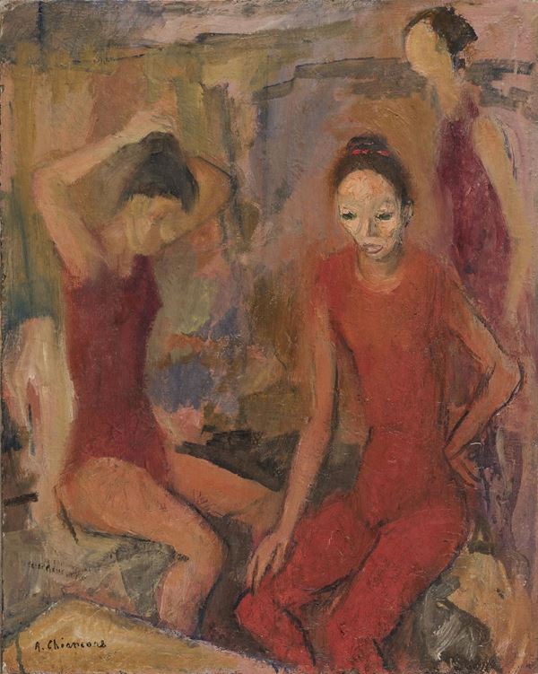 DIPINTO BALLERINE DI ALBERTO CHIANCONE
