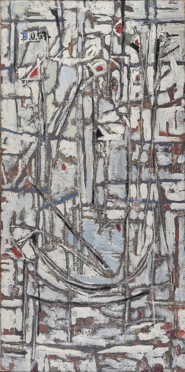 DIPINTO DI BORIS VANSIER 1957