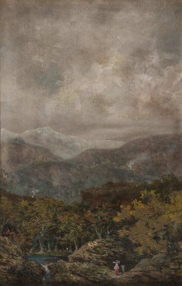 DIPINTO PAESAGGIO DI ALESSANDRO CASTELLI