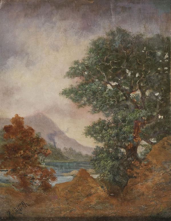 DIPINTO PAESAGGIO DI ALESSANDRO CASTELLI