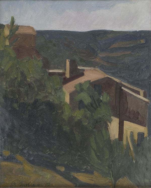 DIPINTO PAESAGGIO DI BERNARDO SICILIANO