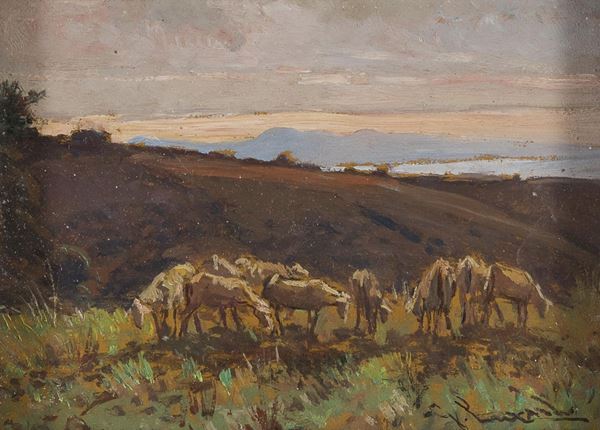 DIPINTO GREGGE DI GIORGIO LUXARDO