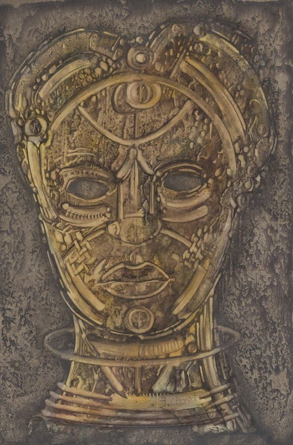 ACQUERELLO MASCHERA DI FABRIZIO CLERICI