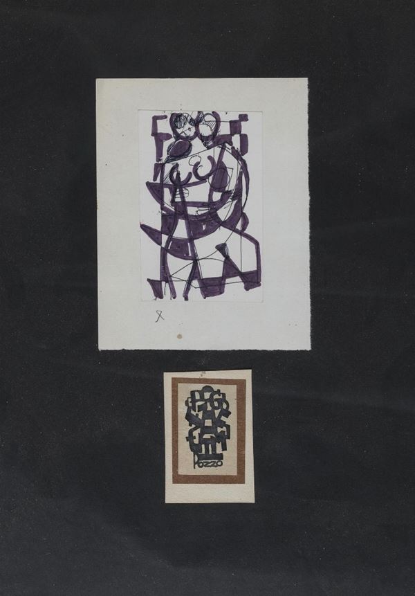 QUATTRO DISEGNI DI UGO POZZO