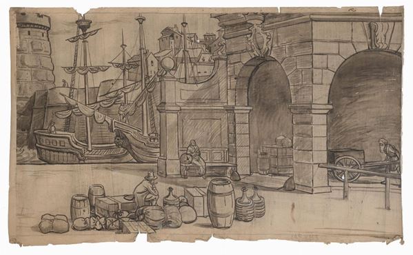 CARTONE PER AFFRESCO DI EUGENIO CISTERNA