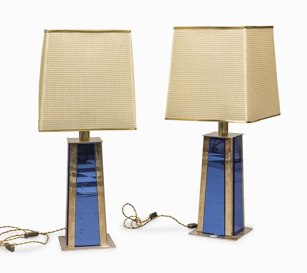 COPPIA DI LAMPADE DA TAVOLO, ANNI &#39;80
