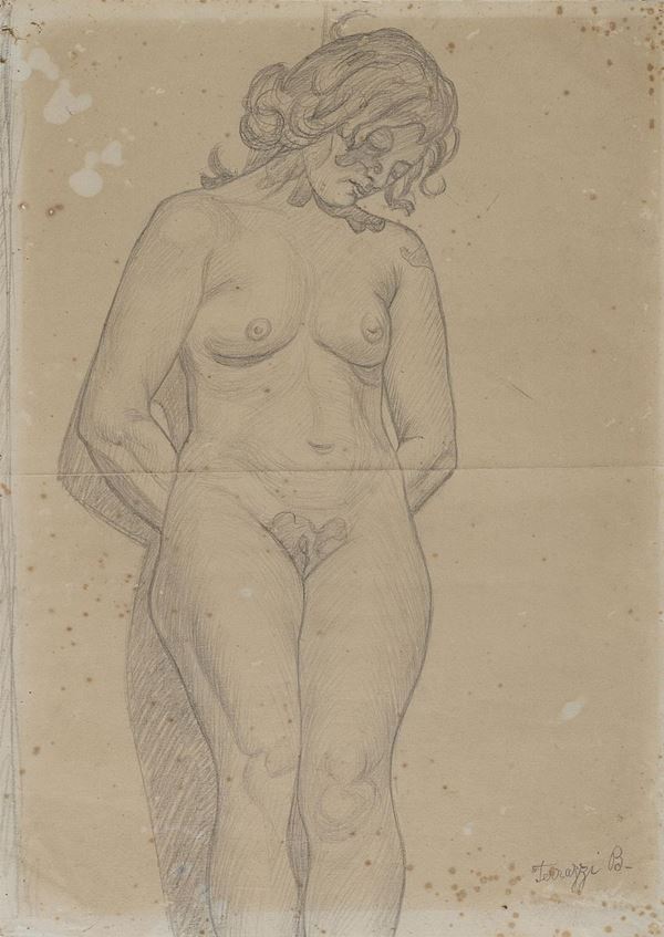 DISEGNO NUDO DI BENVENUTO FERRAZZI