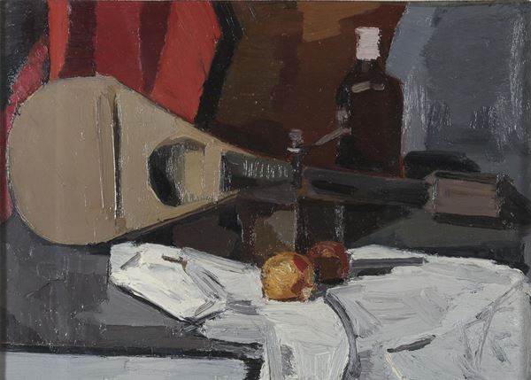 DIPINTO NATURA MORTA DI VIRGILIO GUZZI