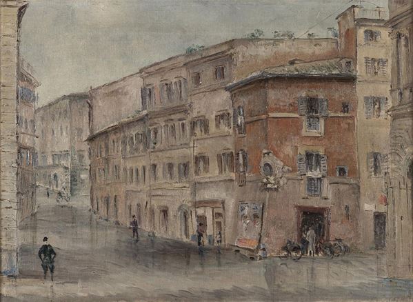 DIPINTO SCORCIO DI ROMA