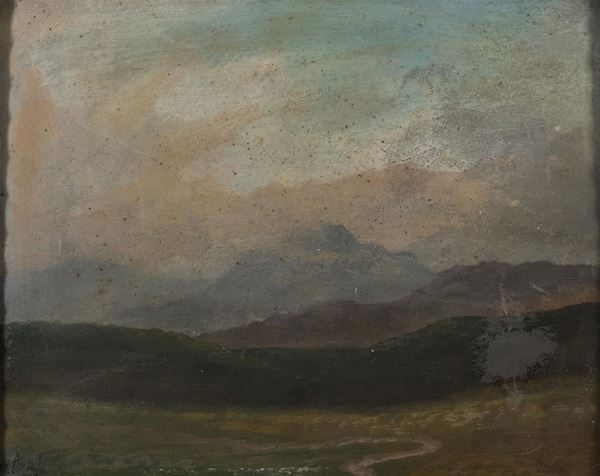 DIPINTO PAESAGGIO DI ORSINGHER FIORAVANTI