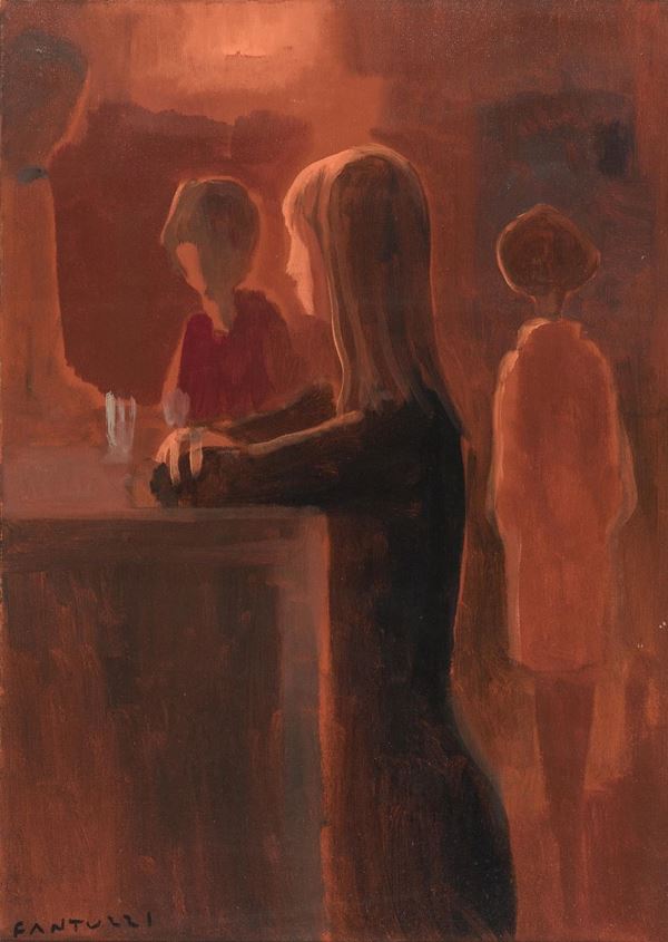 DIPINTO LA FIORAIA DI ELIANO  FANTUZZI