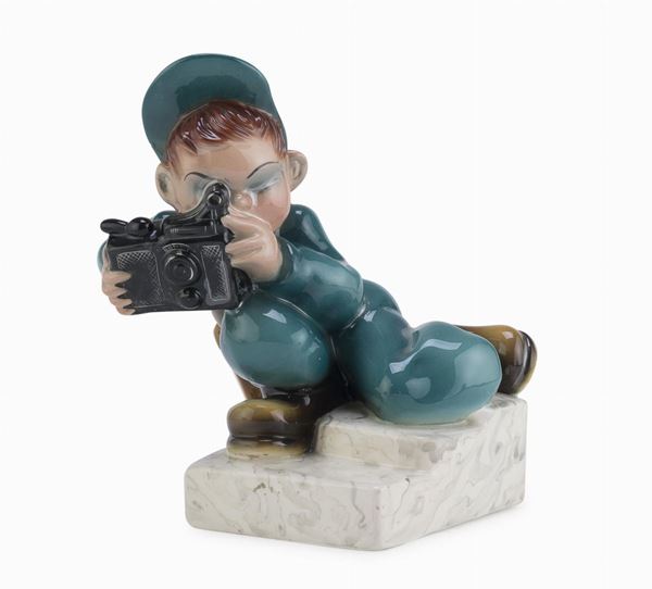 CERAMICA BIMBO FOTOGRAFO, TRIART ANNI &#39;40