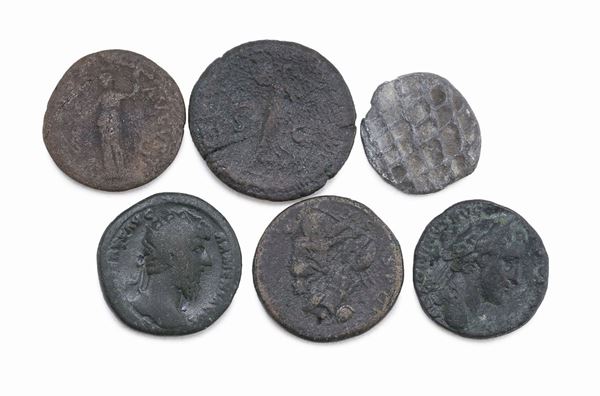 SEI MONETE ROMANE DA CLASSIFICARE