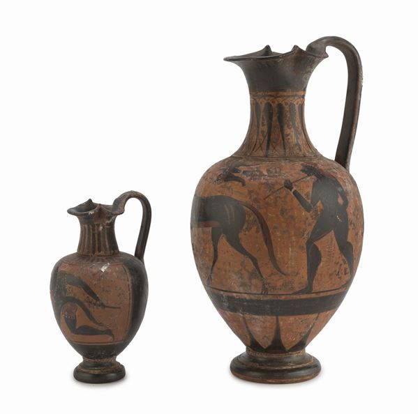 COPPIA DI OINOCHOE, XIX SECOLO